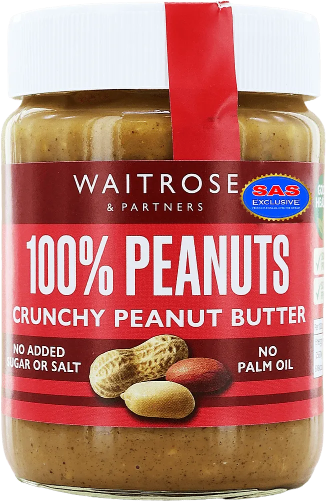 Գետնանուշի կրեմ «Waitrose & Partners 100% Nuts Crunchy» 340գ
