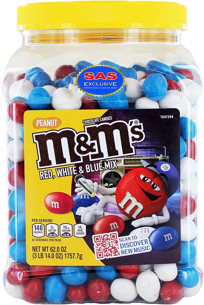 Chocolate dragee "M&M's Ghoul's MIx" 1757.7g
