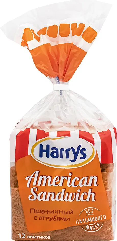 Wheat Bread American Sandwich "Harry's" 470г