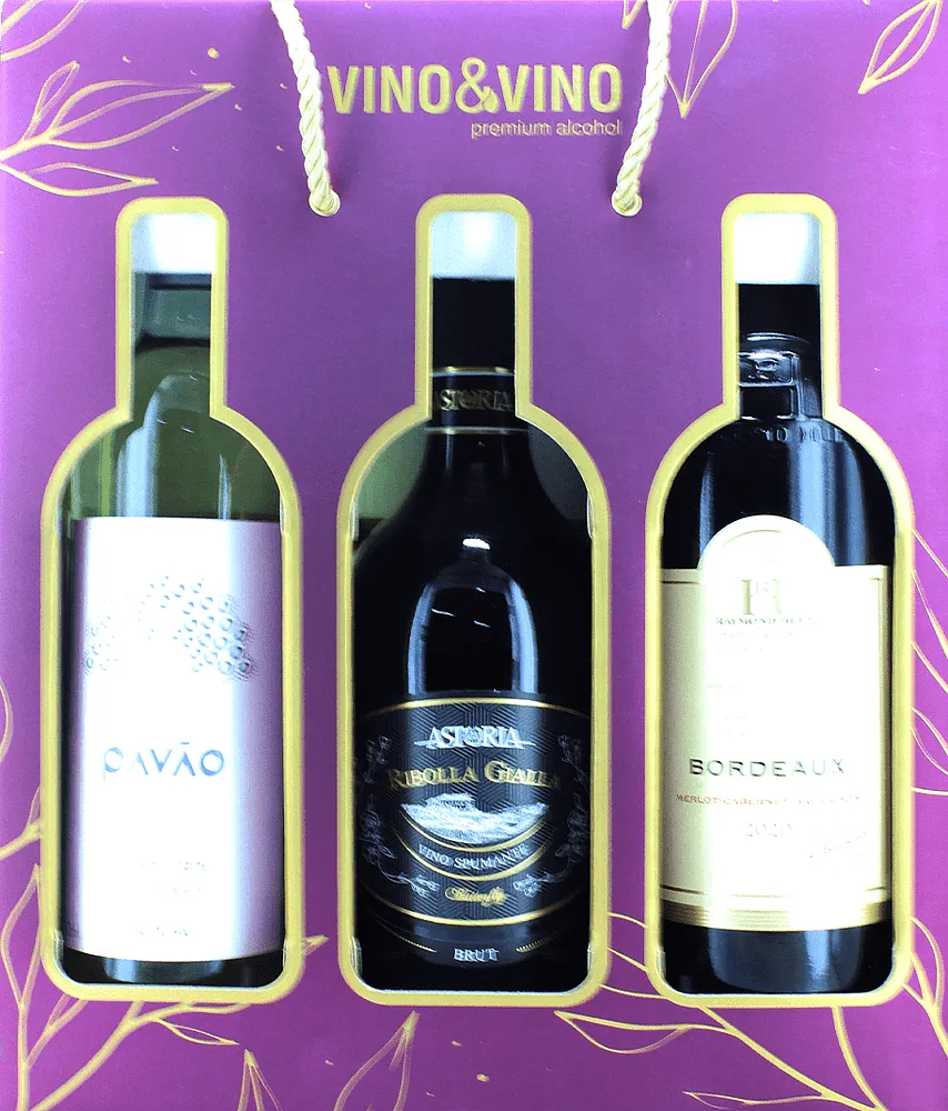 Alcoholic drink collection "Vino & Vino" 2+1 pcs
