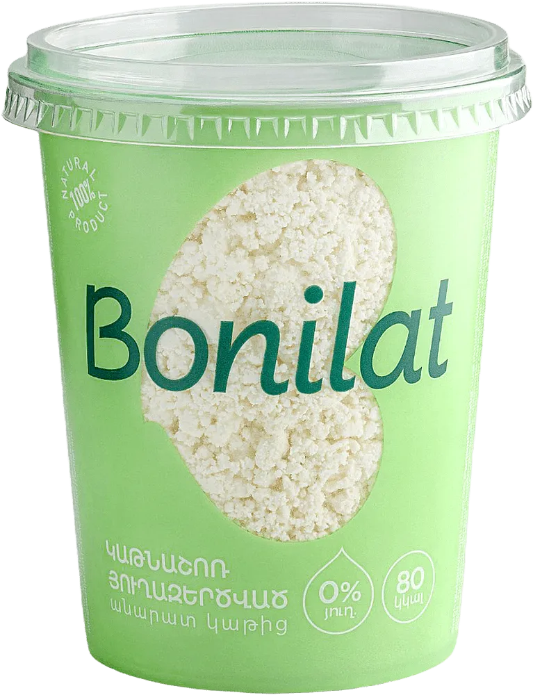 Granular curd "Bonilat" 350g, fat content: 0%

