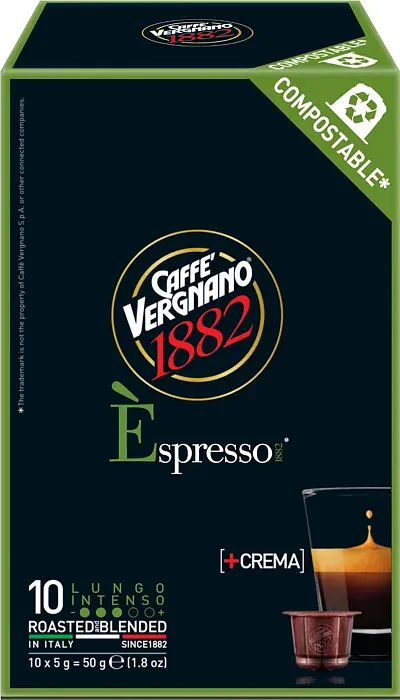 Coffee capsules "Caffe Vergnano Espresso Lungo Intenso" 10pcs, 50g
