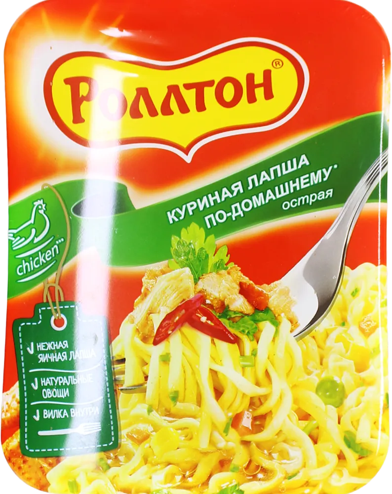 Chicken noodles "Rollton" 90g
