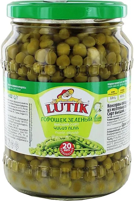 Green peas "Lutik" 650g 