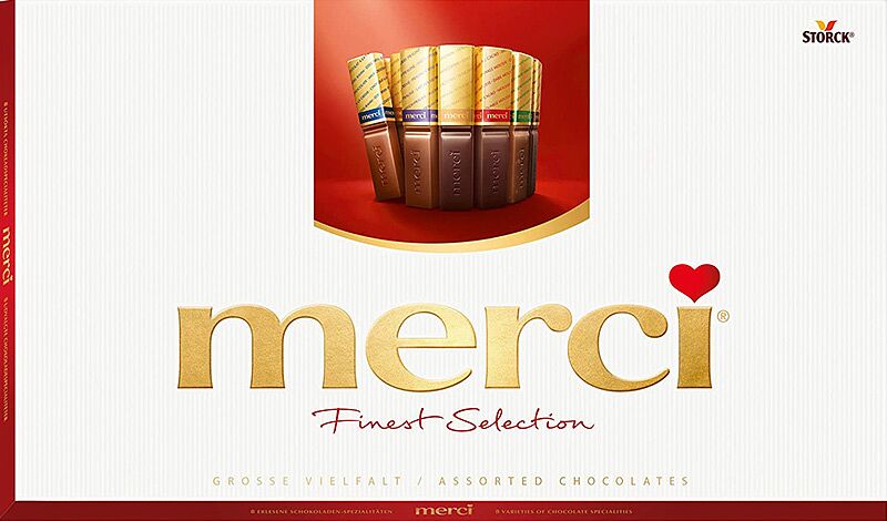 Շոկոլադե կոնֆետների հավաքածու «Merci» 400գ