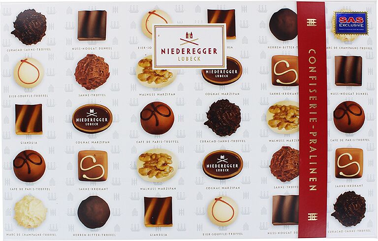 Շոկոլադե կոնֆետների հավաքածու «Niederegger» 380գ