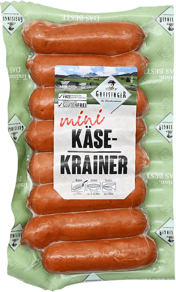 Сосиски с сыром "Greisinger Kasekrainer" 300г 