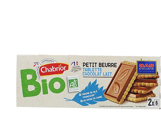 Biscuits with chocolate "Bio Chabrior" 150g