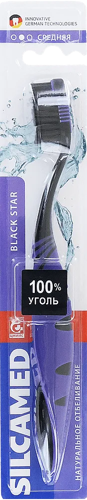 Ատամի խոզանակ «Silcamed Black Star Средняя»
