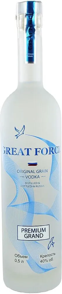 Vodka "Great Force Premium Grand" 0.5l
