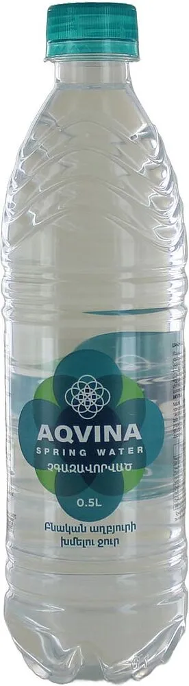 Вода родниковая "Аквина" 0.5л