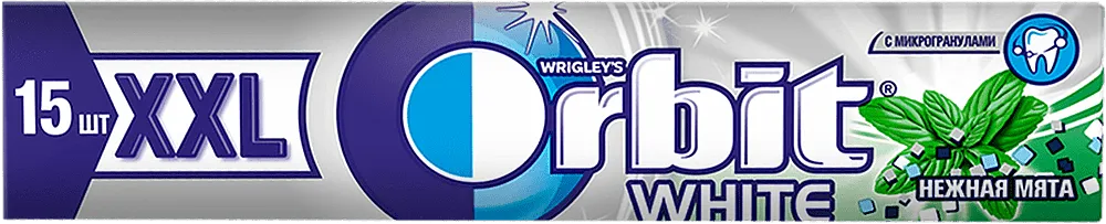 Spearmint chewing Gum "Orbit White XXL" 20.4g 