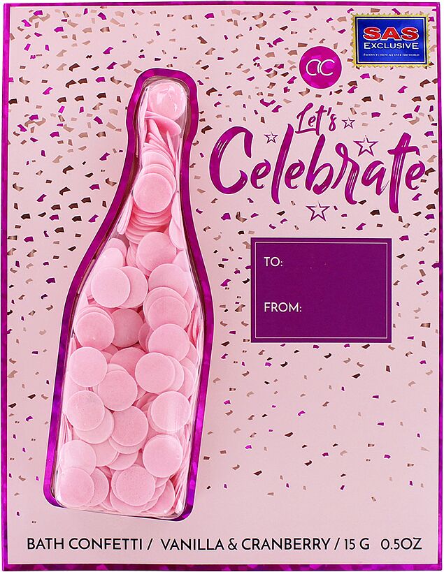 Bath confetti "Accentra Let's celebrate" 15g