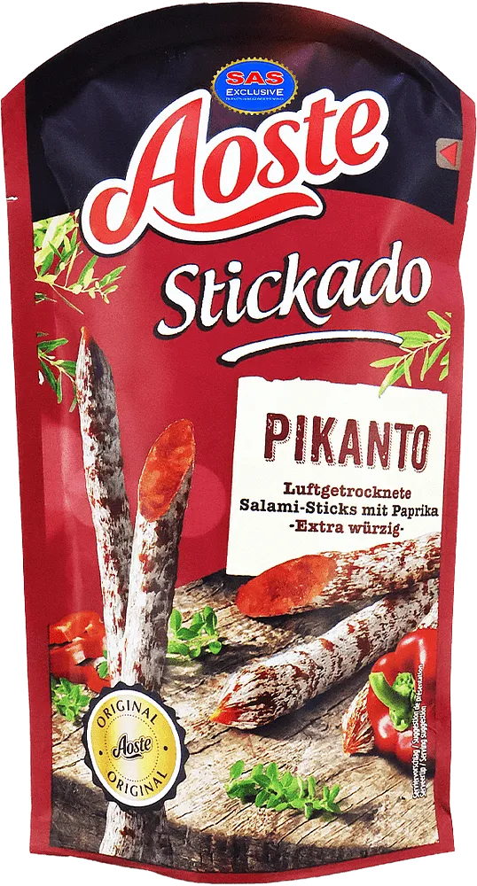 Salami with paprika "Aoste Stickado Pikanto Original" 70g