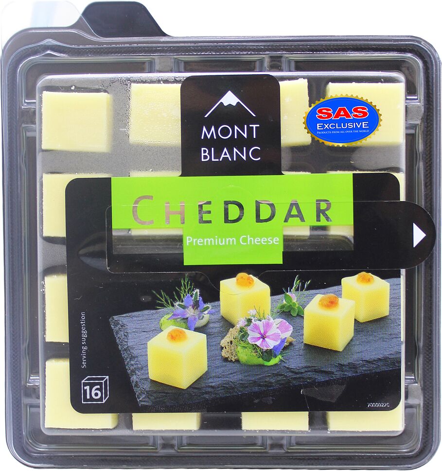 Cheddar cheese "Jermi Mont Blanc" 100g
