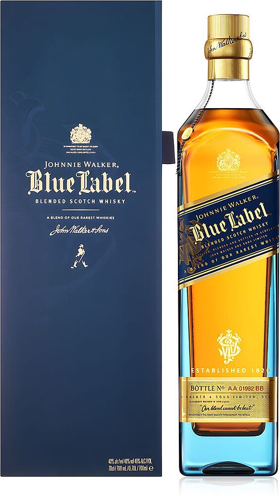 Виски "Johnnie Walker Blue Label" 0.75л 