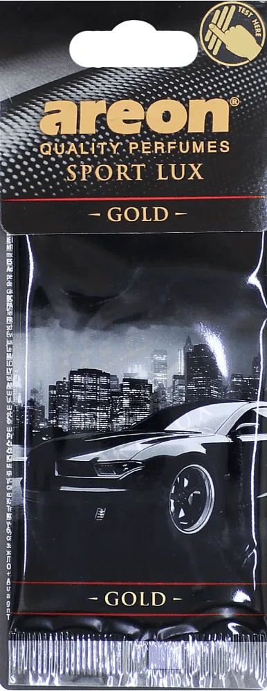 Ароматизатор для машин "Areon Sport Lux Gold" 