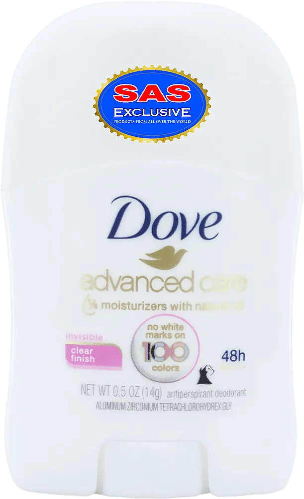 Հակաքրտինքային միջոց-սթիք «Dove Advanced Care Clear Finish» 14գ
