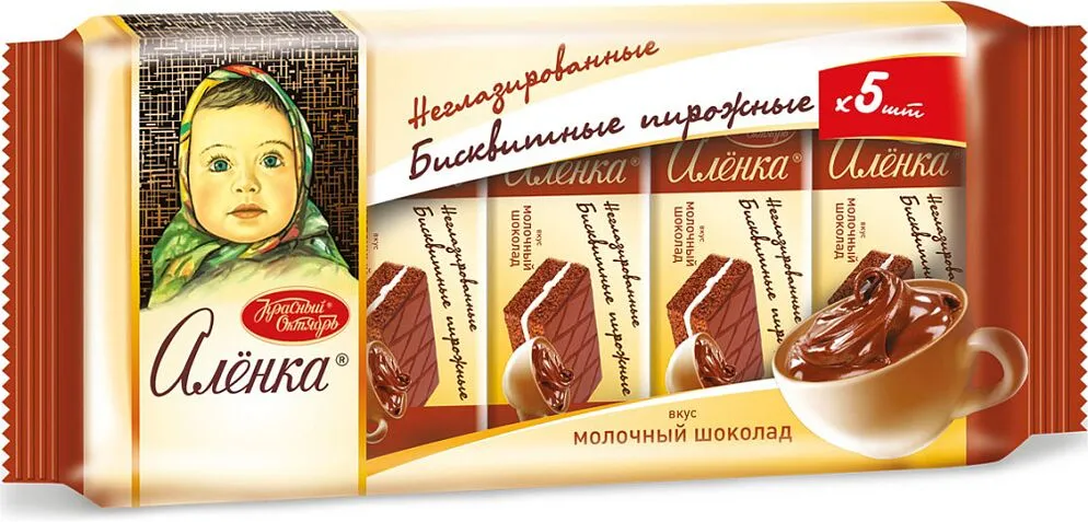 Biscuit with chocolate cream "Alenka" 175g* 5pcs
