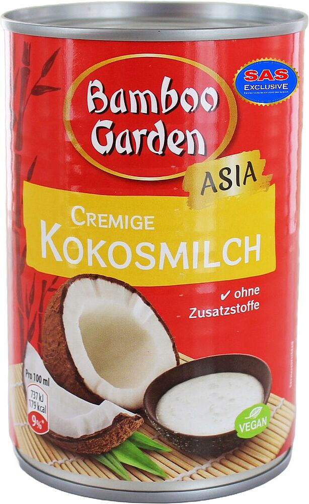 Молоко кокосовое "Bamboo Garden" 400мл
