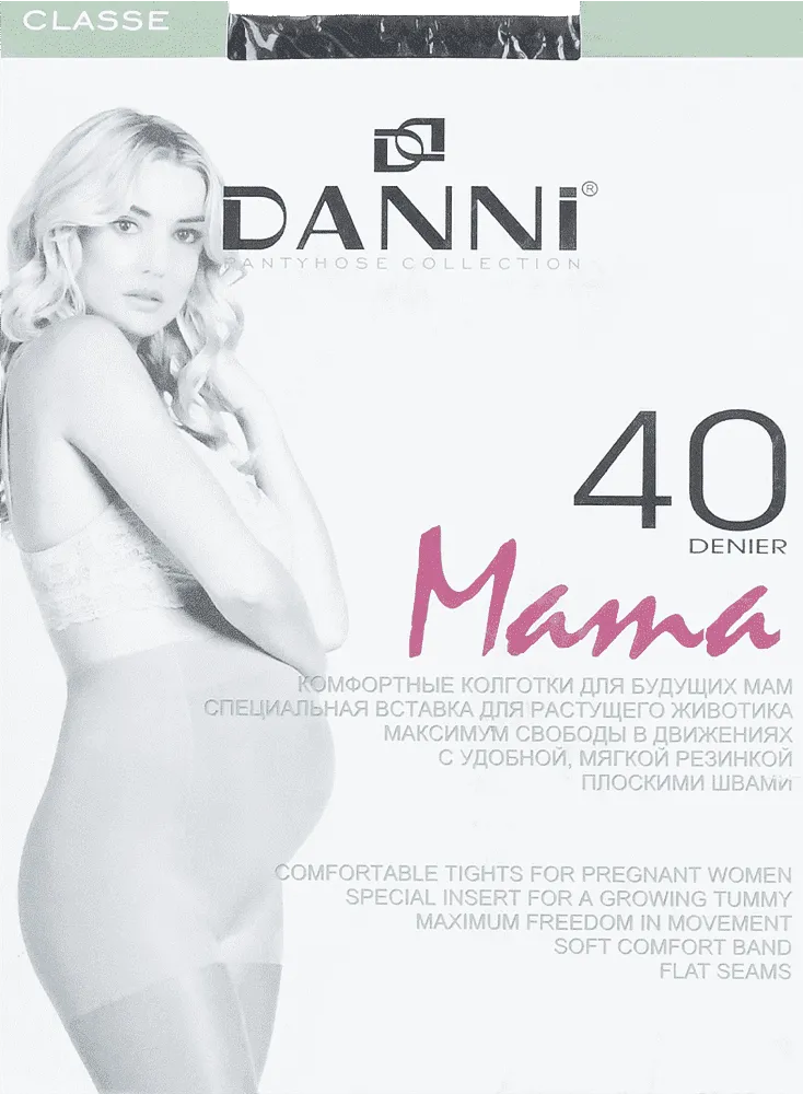 Զուգագուլպա սև հղիների «Danni Mama Classe 40 Den N5»
