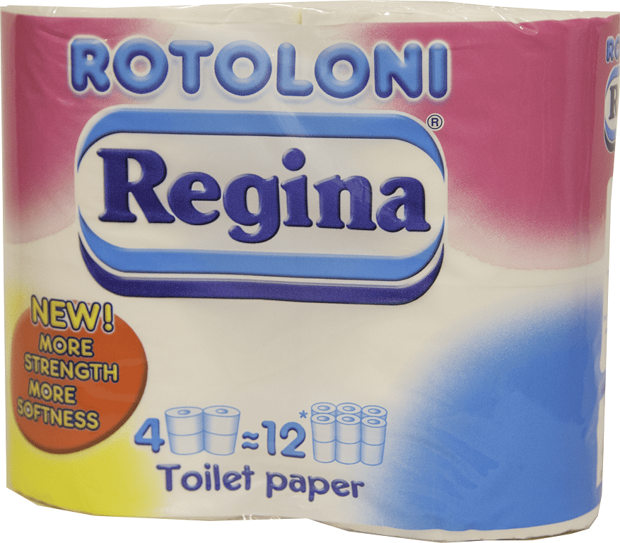 Туалетная бумага "Rotolon Regina" 4 шт