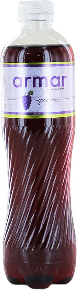 Refreshing carbonated drink "Armar" 0.5l Grape  	