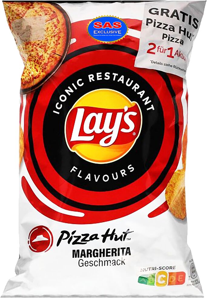 Chips with pizza flavor "Lay's Pizza Hut Margherita" 150g
