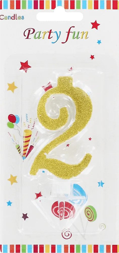 Birthday candle "Party Fun" N2
