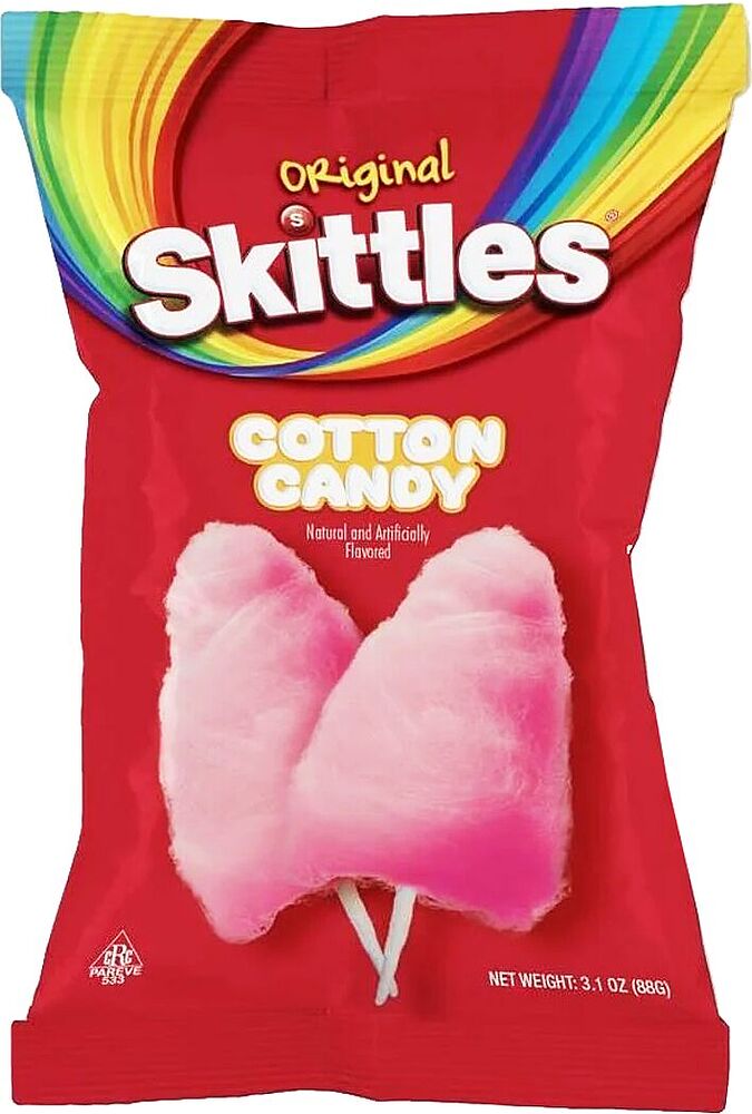 Вата сладкая "Skittles" 88г
