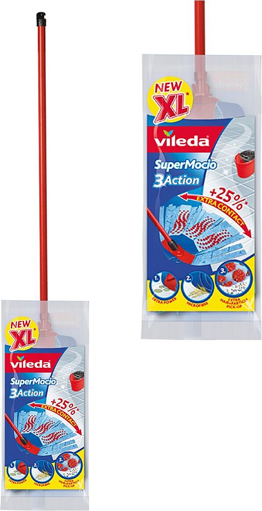 Mop "Vileda" for floor, with cloth 147cm