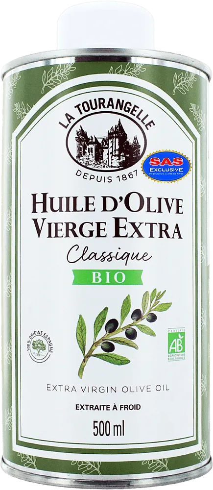 Ձեթ ձիթապտղի «La Tourangelle Hauile D’Olive Vierge Extra Classique Bio» 500մլ
