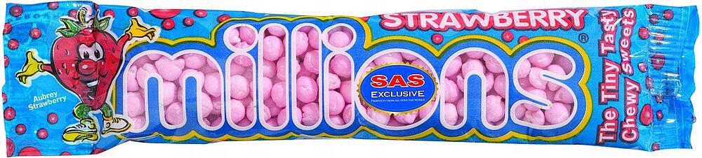 Candies with strawberry flavour 