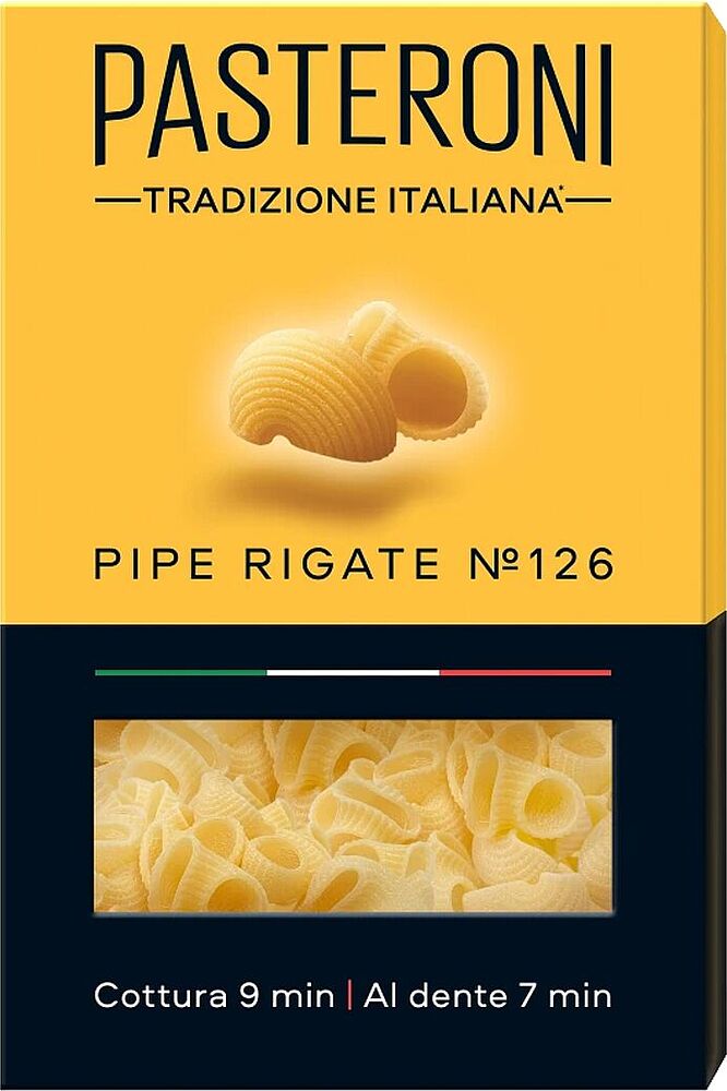 Մակարոն «Pasteroni Pipe Rigate №126» 400գ