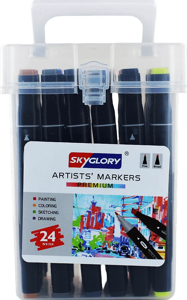 Colour markers "Skyglory" 24 pcs
