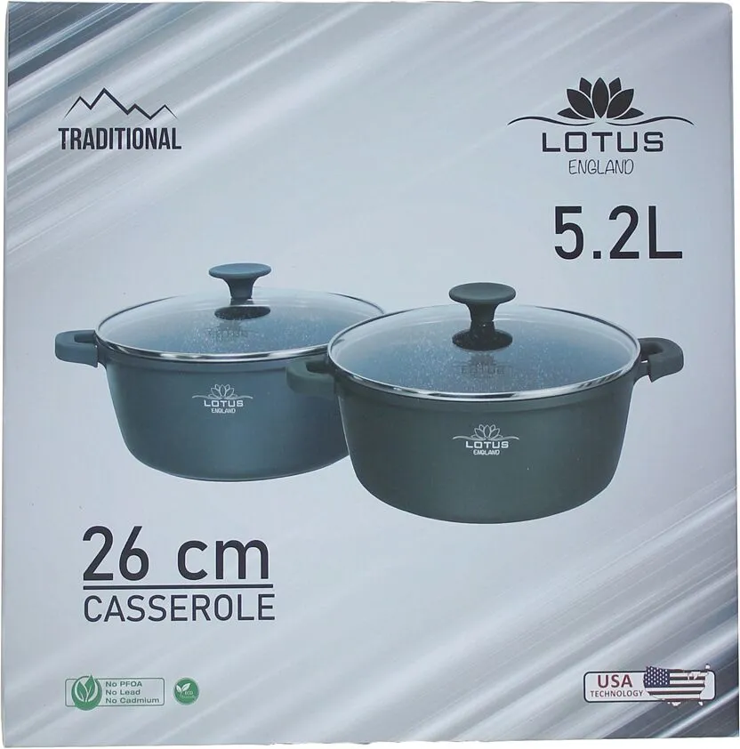 Casserole with lid "Lotus"
