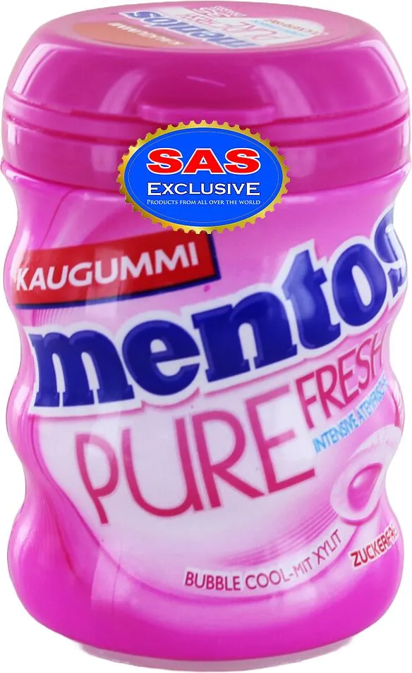 Chewing gum bubble "Mentos Pure" 70g 
