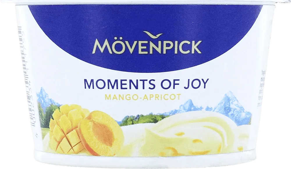 Mango & apricot yoghurt "Movenpick Moments Of Joy" 100g, fat content: 5%
