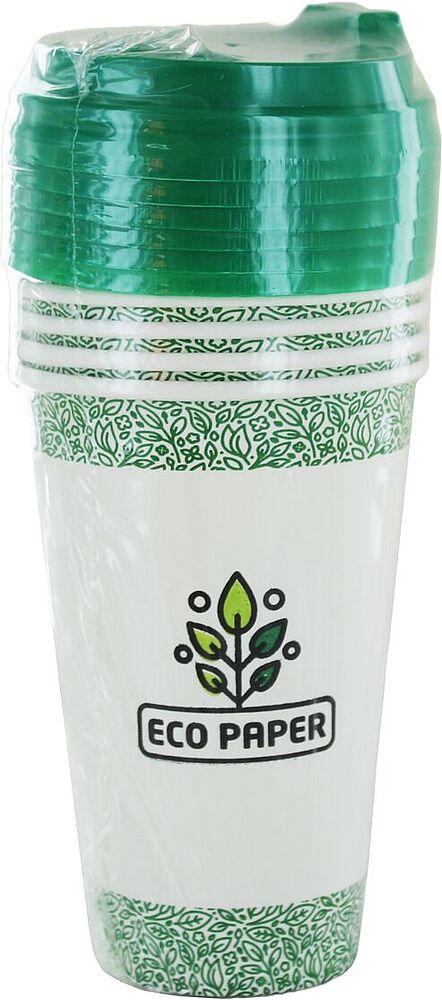 Disposable medium paper cups "Eco Paper" 6 pcs
