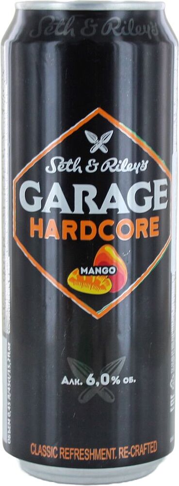 Beer-based drink "Garage" 0.45l Mango