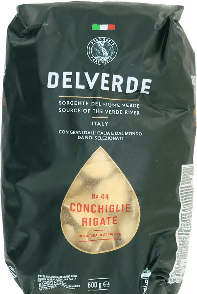 Pasta "Delverde Conchiglie Rigate №44" 500g
