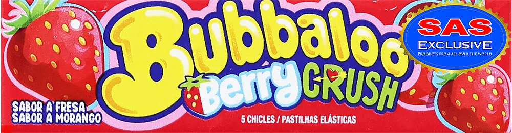 Մաստակ ելակի «Bubballo Berry Crush» 37գ
