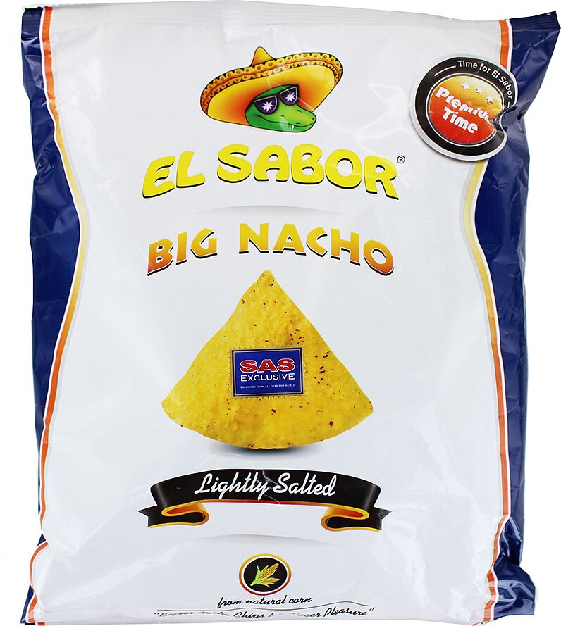 Չիպս «EL Sabor Big Nacho» 200գ Աղի