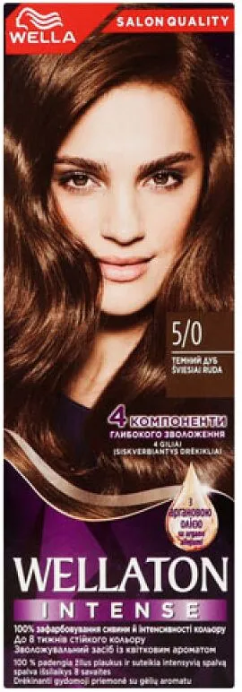 Hair dye "Wellaton" №5/0
