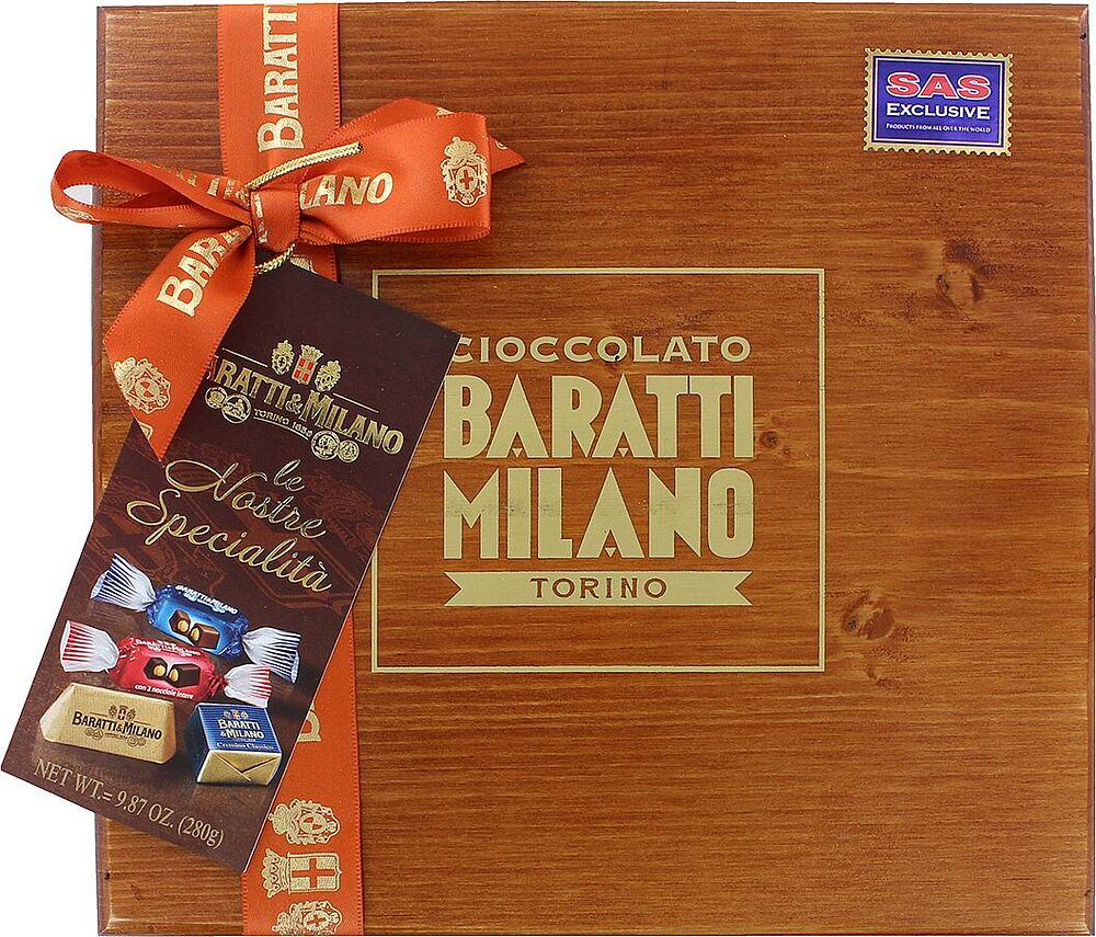 Շոկոլադե կոնֆետների հավաքածու «Baratti & Milano Torino» 280գ