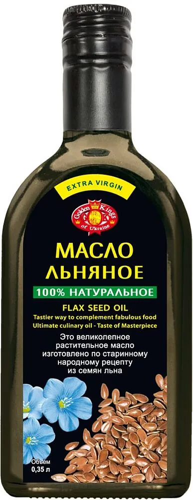 Flax seed oil "Golden Kings Extra Virgin" 0.35l
