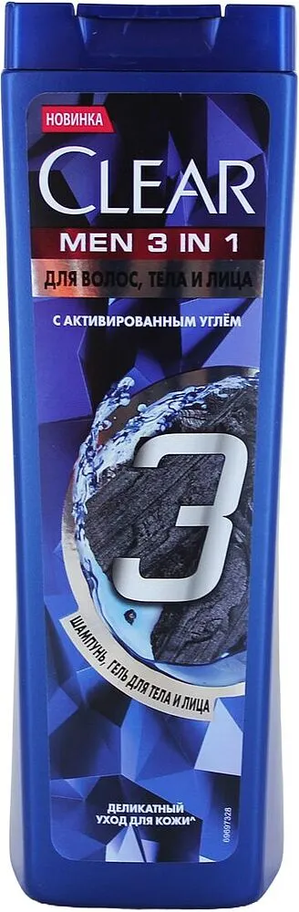 Շամպուն «Clear Men 3 in 1» 380մլ
