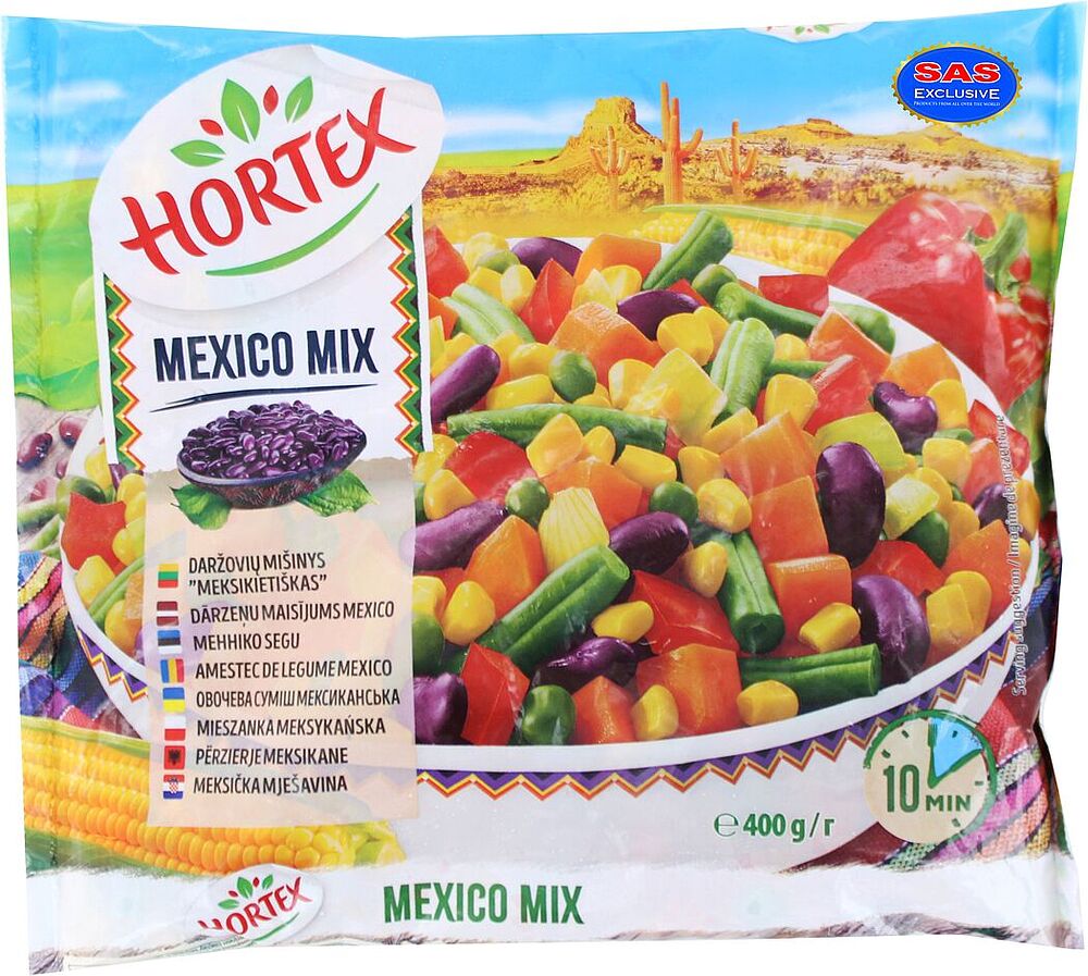 Vegetable mixture frozen "Hortex Mexico" 400g
