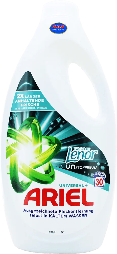 Universal washing gel "Ariel Universal + Lenor" 1500ml
