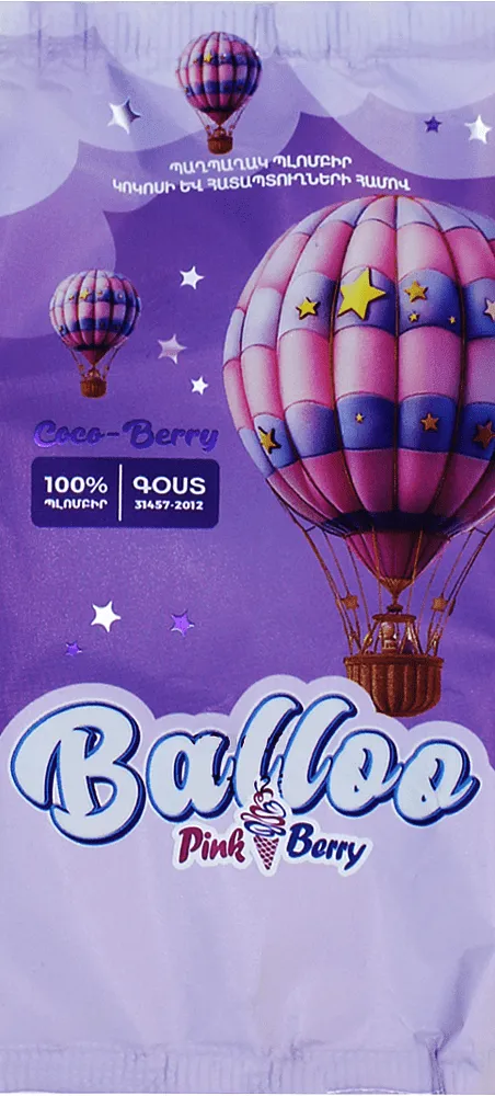 Berry & coconut ice cream "Pink Berry Balu" 100g±4.5g